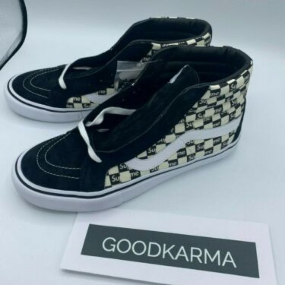Vans Sk8-Hi Supreme Black Checker Logo (Limited Ed